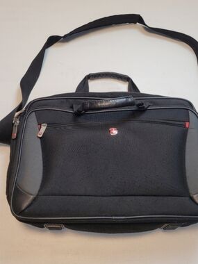 Wenger Black Laptop Messenger Bag